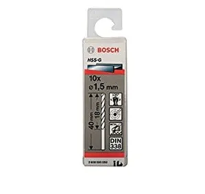 BOSCH 2608595050 1.5MM HSS-G METAL DRILL BITS ,DIN 338
