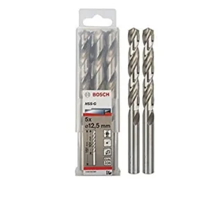 BOSCH 2608595082 12.5MM HSS-G METAL DRILL BITS , DIN 338