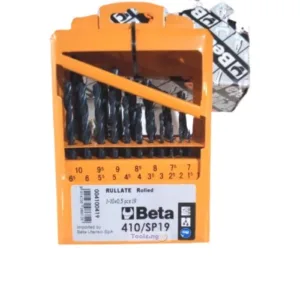 BETA 410/SP19 1-10MM 19PC METAL TWIST DRILL BIT SET