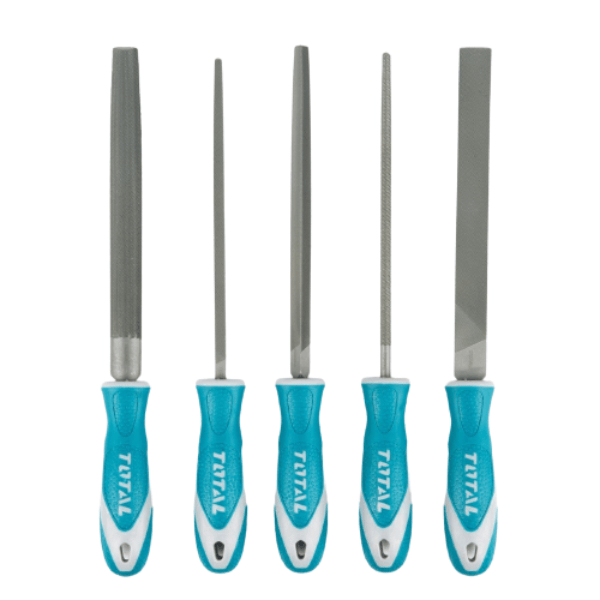 TOTAL THT918516 200MM/8″ 5PCS STEEL FILE SET