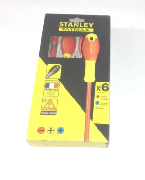 STANLEY FATMAX 0-65-443 6PC INSULATED (1000V) SCREWDRIVER SET