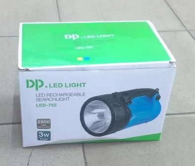 DP LED-755 2800mAh LED RECHARGEABLE SEARCHLIGHT - Image 2