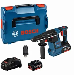 BOSCH GBH 18V-26 F CORDLESS ROTARY HAMMER WITH 2×6.0AH LI-ION BATTERY