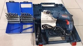 BOCSH GSB-16RE ELECTRIC IMPACT DRILL WITH MM/INCH BIT SETS - Image 2