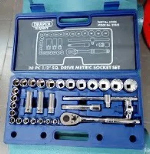 DRAPER EXPERT H30M 30PC 1/2″ SQ. DRIVE METRIC SOCKET SET