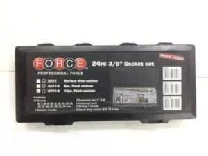 FORCE 3251-9 19PC 3/8″ DR. 12P METRIC SOCKET SET