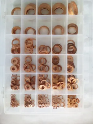 SWORDFISH 580PC (3.5-30MM ID) COPPER WASHER ASSORTMENT (KIT)