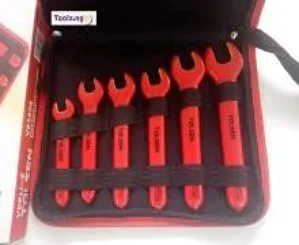 TOLSEN V83606 6PCS 1000V INSULATED OPEN END WRENCH SET