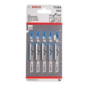 BOSCH 2608631013 PROFESSIONAL JIGSAW BLADE FOR METAL T 118 A