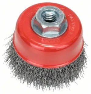 BOSCH 2608622098 75MM CUP BRUSH CRIMPED STEEL