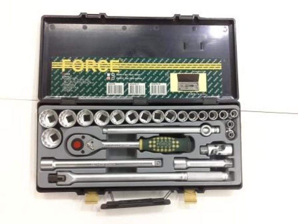 FORCE 4243S-9 24PC 1/2"DR. 12P INCHES SOCKET SET - Toolz.ng