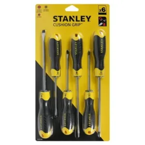 STANLEY 0-65-007 6PC CUSHION GRIP SCREWDRIVER SET
