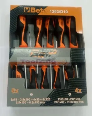 BETA 1263D/10 SCREWDRIVERS SET