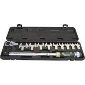 FORCE 64705 1/2″DRIVE 40-200NM INTERCHANGEABLE TORQUE WRENCH WITH 13-30MM OPEN-END WRENCH SET