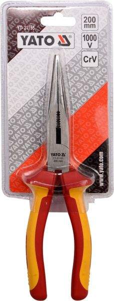 YATO YT-21155 1000V, 8'' (200MM) INSULATED LONG NOSE PLIERS - Image 4
