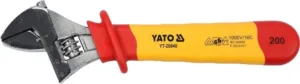YATO YT-20940 200MM/8″ INJECTION INSULATED ADJUSTABLE WRENCH-1000V VDE