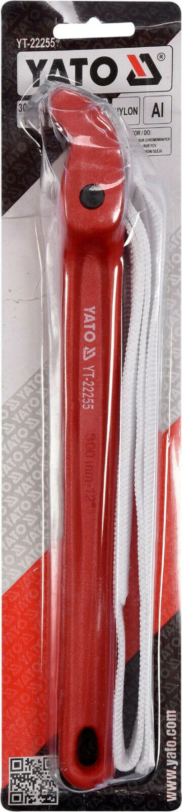 YATO YT-22255 12''/300MM PIPE WRENCH - NYLON STRAP TYPE, ALUMINIUM HANDLE - Image 3