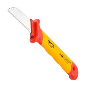 YATO YT-21210 1000V, 7"/180MM INJECTION INSULATED CABLE KNIFE - STRAIGHT