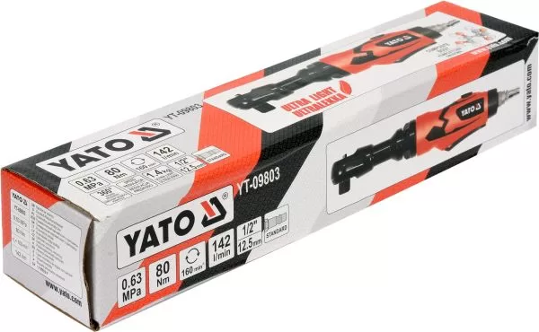 YATO YT-09803 1/2" 80NM PNEUMATIC (AIR) REVERSIBLE RATCHET WRENCH - Image 3