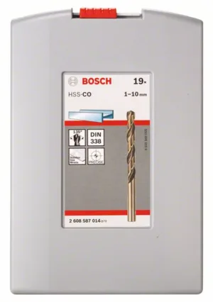 BOSCH 2608587014 1-10mm PROBOX METAL DRILL BIT SET HSS-Co (cobalt alloy)