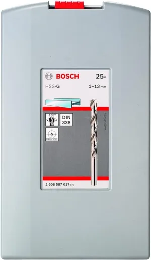 BOSCH 2608587017 1-13mm HSS-G PROBOX METAL DRILL BIT SET DIN 338, 135°