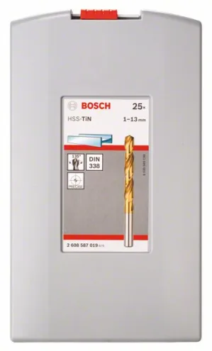 BOSCH 2608587019 1-13mm PROBOX HSS-TiN METAL DRILL BIT SET (titanium coating)