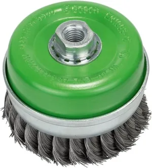 BOSCH 2608622105 100mm WIRE CUP BRUSH-KNOTTED STAINLESS
