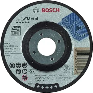 BOSCH 2608603532 BEST FOR METAL GRINDING DISC WITH DEPRESSED CENTRE A 2430 T BF
