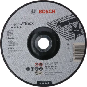 BOSCH 2608600710 180mm  INOX-RAPIDO CUTTING  DISC with depressed center