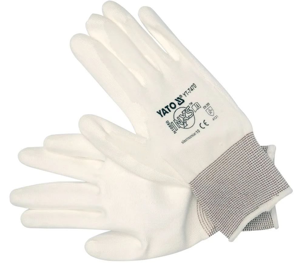 YATO YT-7470 10'' POLYURETHANE COATED NYLON GLOVES