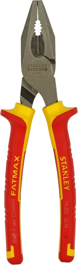 STANLEY 0-84-002 7-7/8MM 1000V INSULATED COMBINATION PLIER – FATMAX
