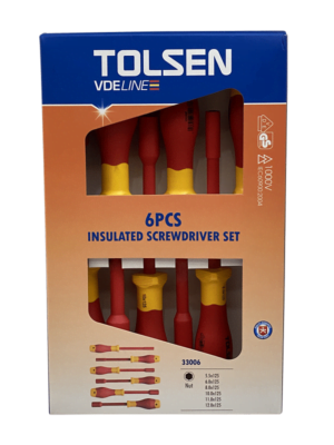 TOLSEN IEC60900 6PCS 1000V INSULATED NUT DRIVER SET