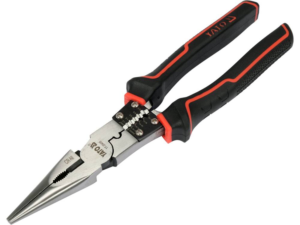 YT-20435 MULTIFUNCTIONAL LONG NOSE PLIERS 240MM