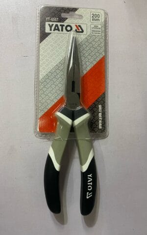 YATO YT-6587 8″ 200MM, HIGH LEVERAGE LONG NOSE PLIERS