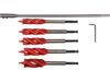 Auger drill bit set