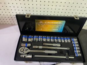 RAIDER 12PT 1/2” DR 8-32MM 24PCS SOCKET SET – METRIC