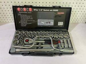 FORCE 4412 41PCS 1/2″ DR SOCKET SET – METRIC & INCHES