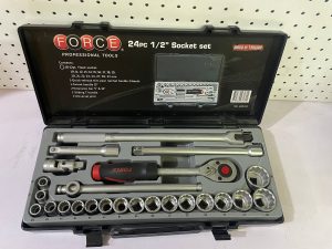 FORCE 4243-9 1/2” DR 10-32MM 24PCS SOCKET SET (S.A.E) – INCHES
