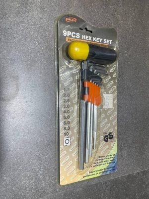VARLSCO 9PCS 1.5MM-10MM HEX ALLEN KEY