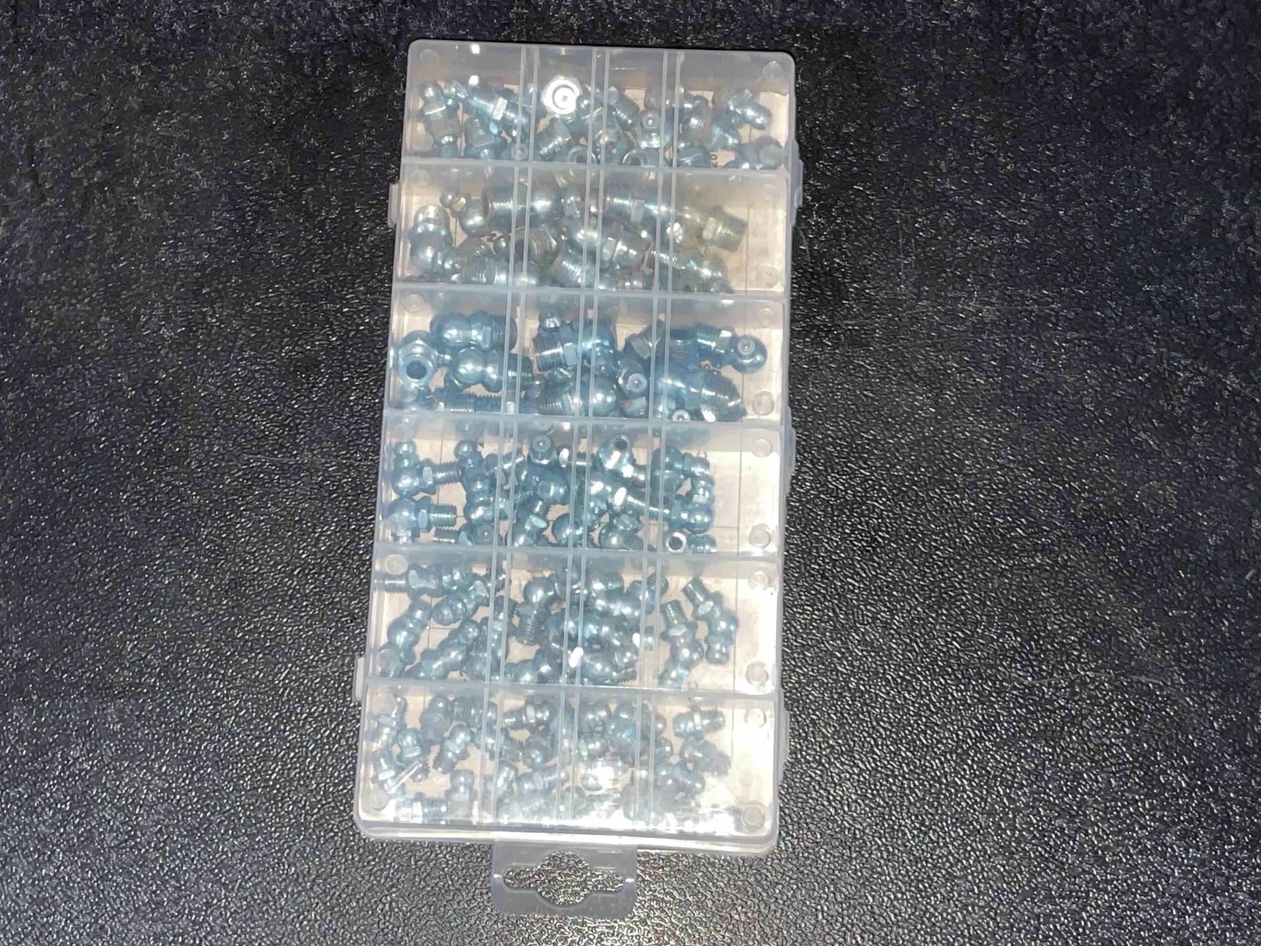 VIGEX 1/4"-28 And 1/8" NPT 110PC HYDRAULIC GREASE NIPPLE SET (S.A.E) INCHES - Image 2