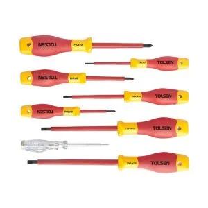 TOLSEN V32408 1000V 8PCS INSULATED SCREWDRIVER SET-FLAT & STAR