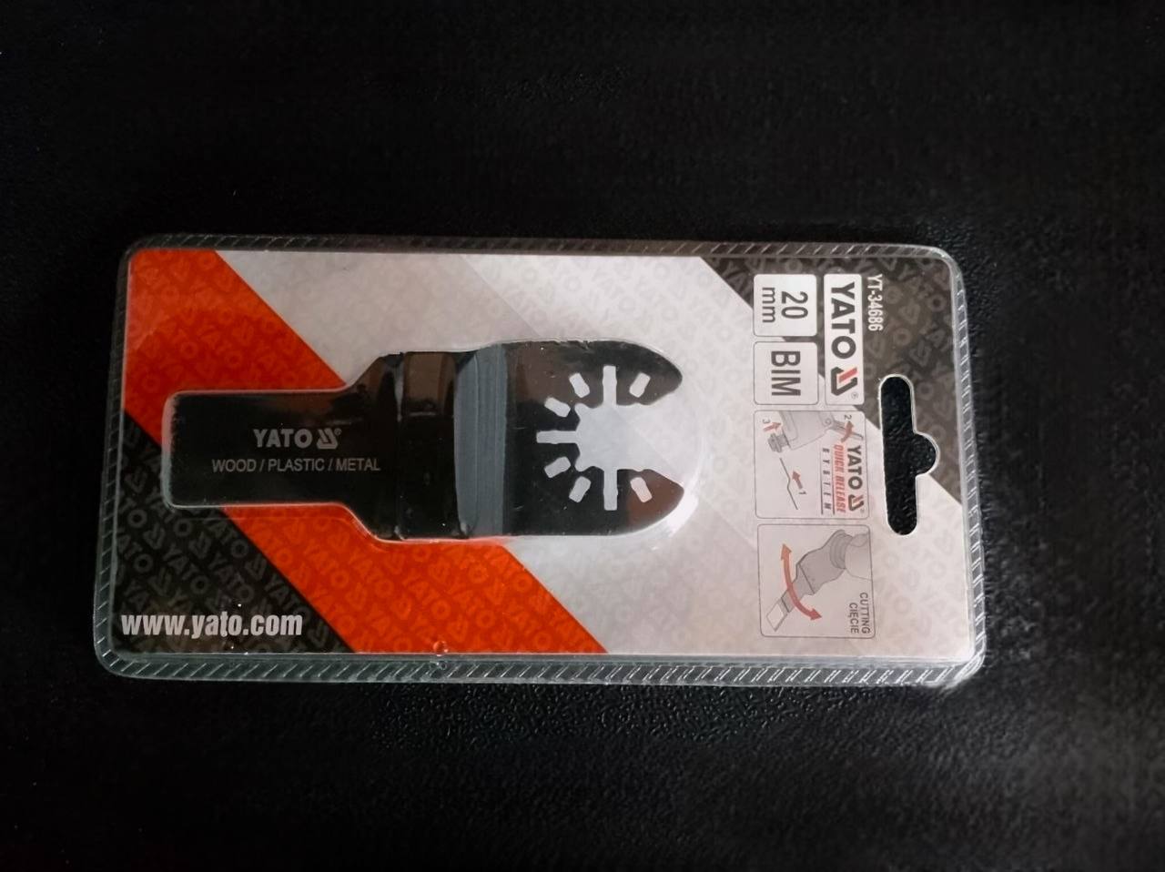 YATO YT-34686 PLUNGE CUTTING SAW BLADE FRONT VIEW
