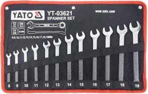 YATO YT-03621 8-19MM 12PCS COMBINATION SPANNER SET