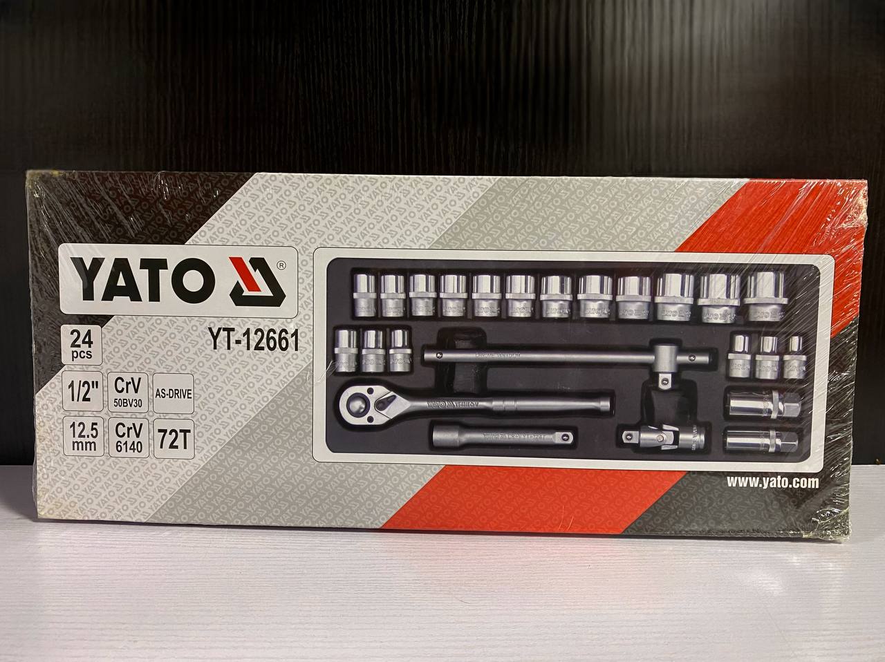 YATO YT-12661 24PCS 1/2" SOCKET SET