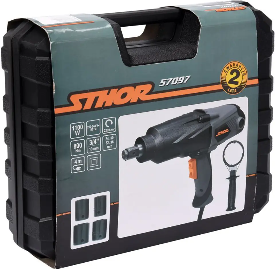 STHOR 57097BS 3/4" 800NM ELECTRIC IMPACT WRENCH - Image 4