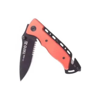 YATO YT-76052 FOLDING KNIFE WITH BLACK BLADE