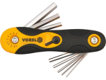 VOREL 56506 7 PCS FOLDING HEX KEY SET